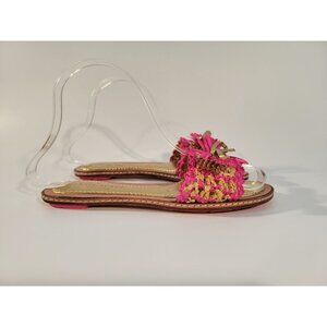 Kate Spade New York Amelia Slide Sandals Size Womens 5 Youth Girl 3.5Y Pink Gold